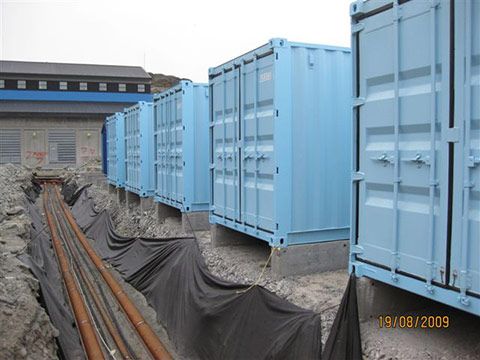 Container til generatoranlæg