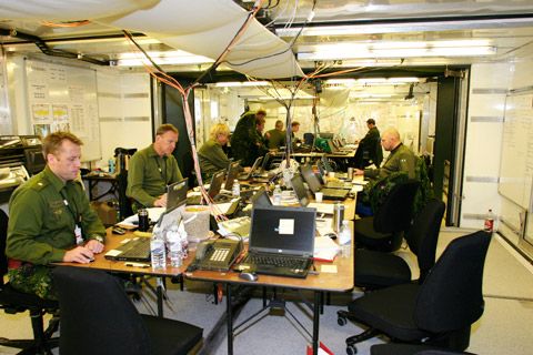 Communications centre for the Army Command Support School in Fredericia