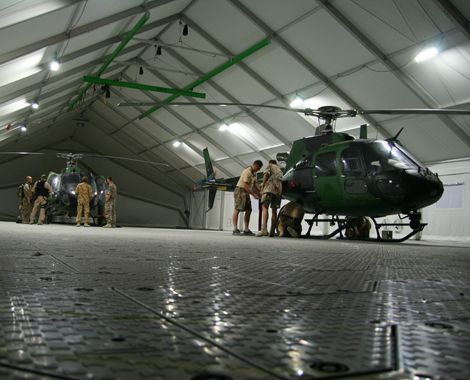 Mobile Hangar for Fennec Helicopters