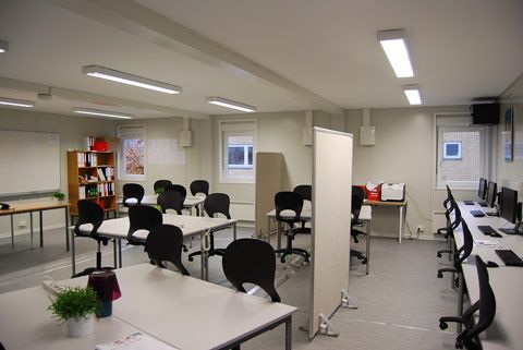 Modular classrooms in containers
