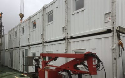 Accommodation containers for onboard use