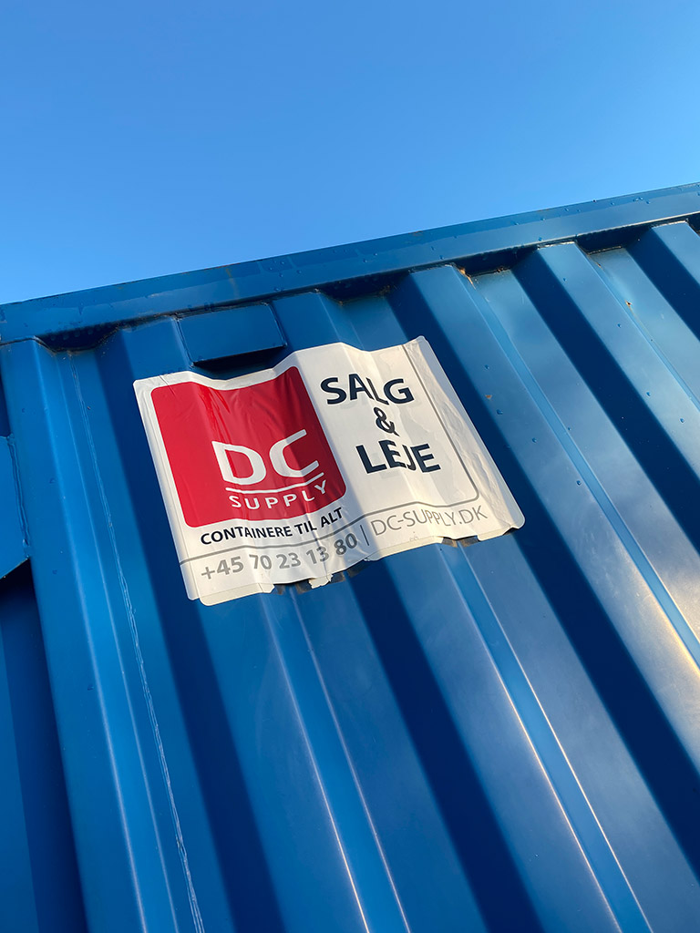 DC-Supply A/S: Salg og leje af tomme containere til opbevaring og lagerplads